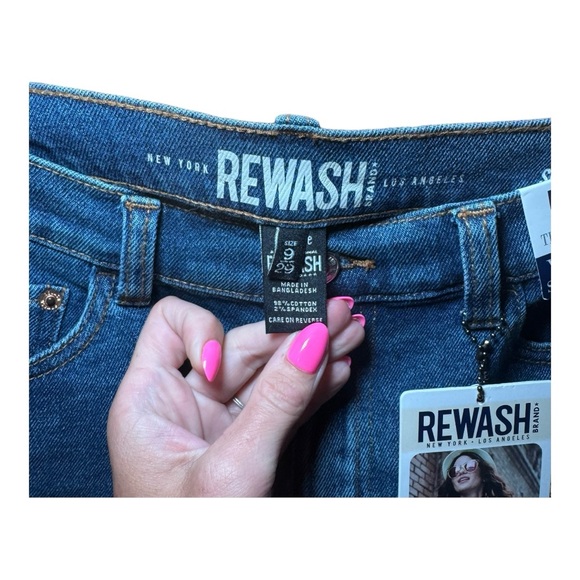 REWASH The Mom Short Vintage Stretch Super High Rise Denim Shorts 9/29 NWT - Picture 6 of 9